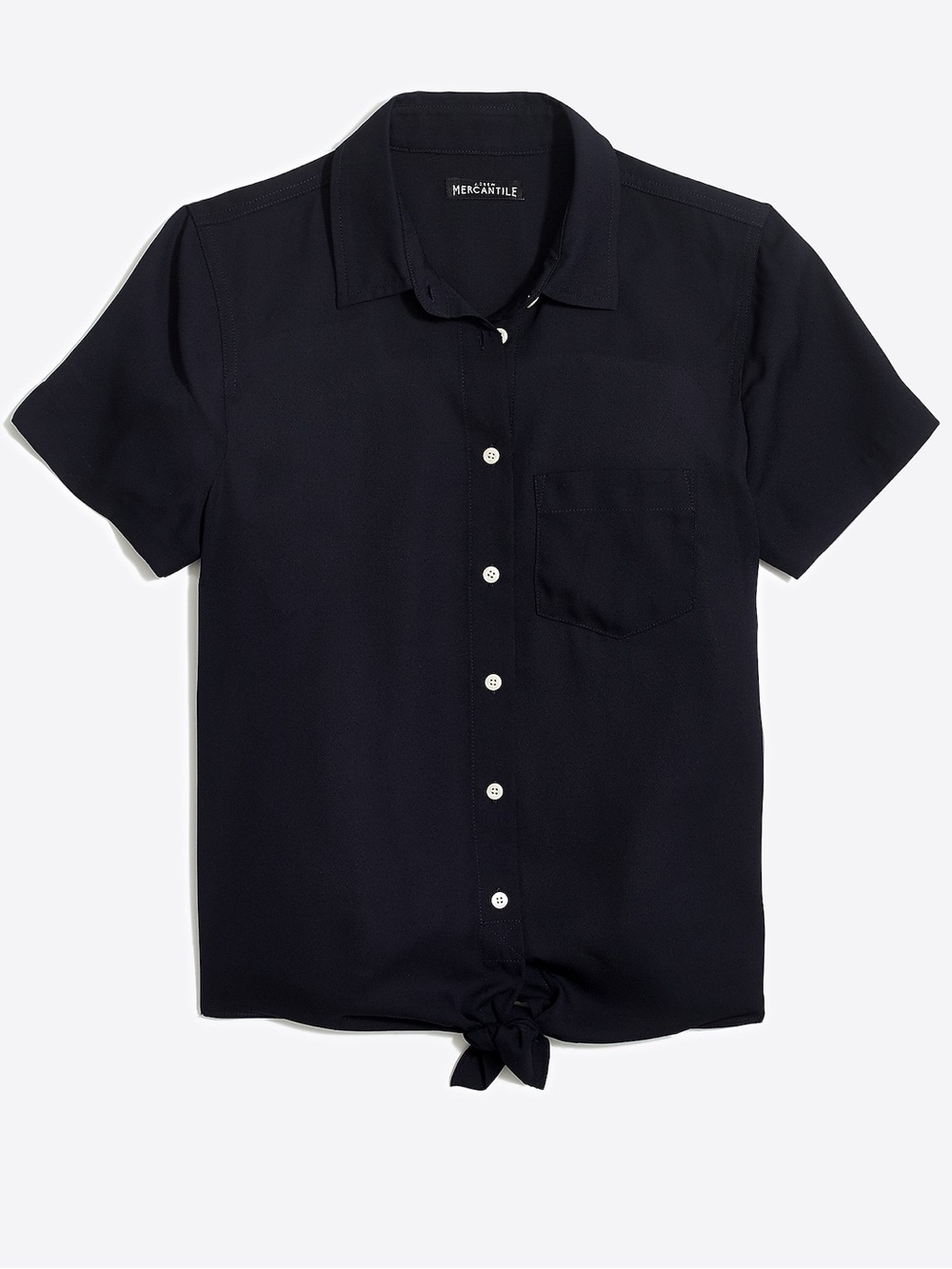 Jcrew factory tie waist top - Navy - M